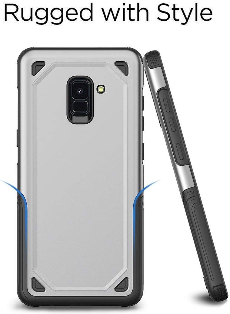 Samsung Galaxy J6 (2018) Robuust Hybride Hoesje Zwart afbeelding 5