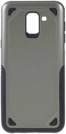 Samsung Galaxy J6 (2018) Robuust Hybride Hoesje Groen afbeelding 1