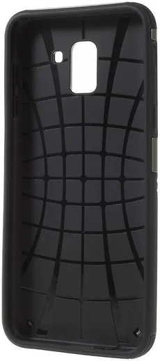 Samsung Galaxy J6 (2018) Robuust Hybride Hoesje Groen afbeelding 3