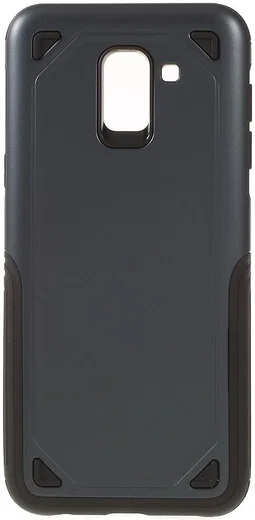 Samsung Galaxy J6 (2018) Robuust Hybride Hoesje Blauw afbeelding 1