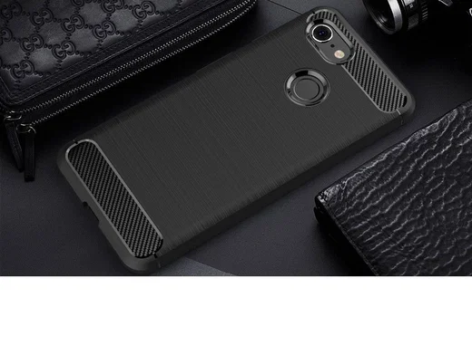 Google Pixel 3 Geborsteld TPU Hoesje Zwart afbeelding 11