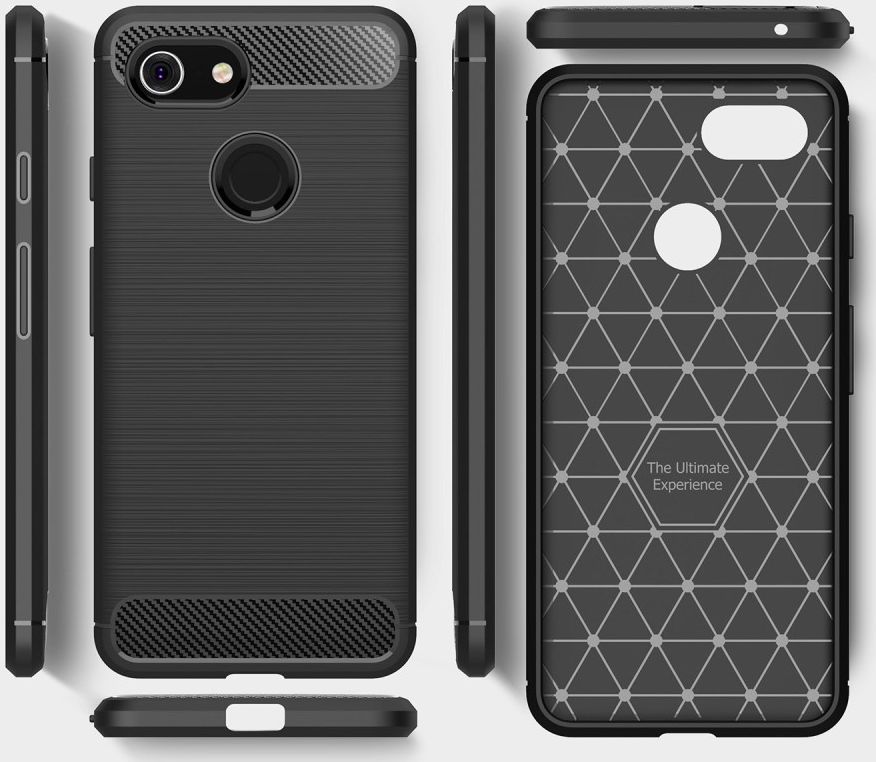 Google Pixel 3 Geborsteld TPU Hoesje Blauw afbeelding 10