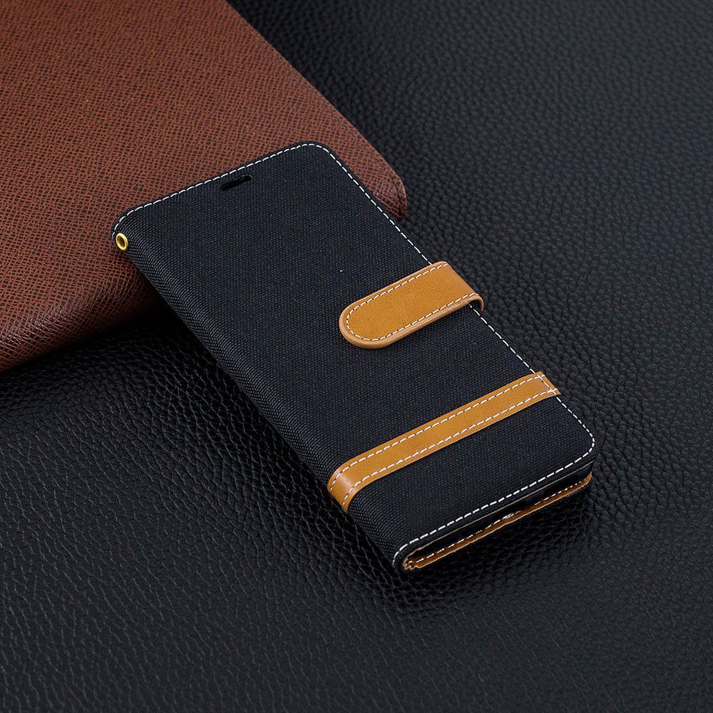 Nokia 5.1 Jeans Portemonnee hoesje Zwart afbeelding 8