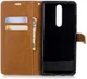 Nokia 5.1 Jeans Portemonnee hoesje Grijs afbeelding 2
