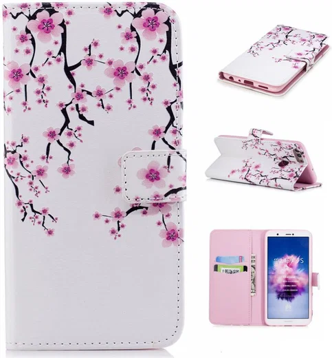 Huawei P Smart Portemonnee Hoesje met Blossom Print afbeelding 6