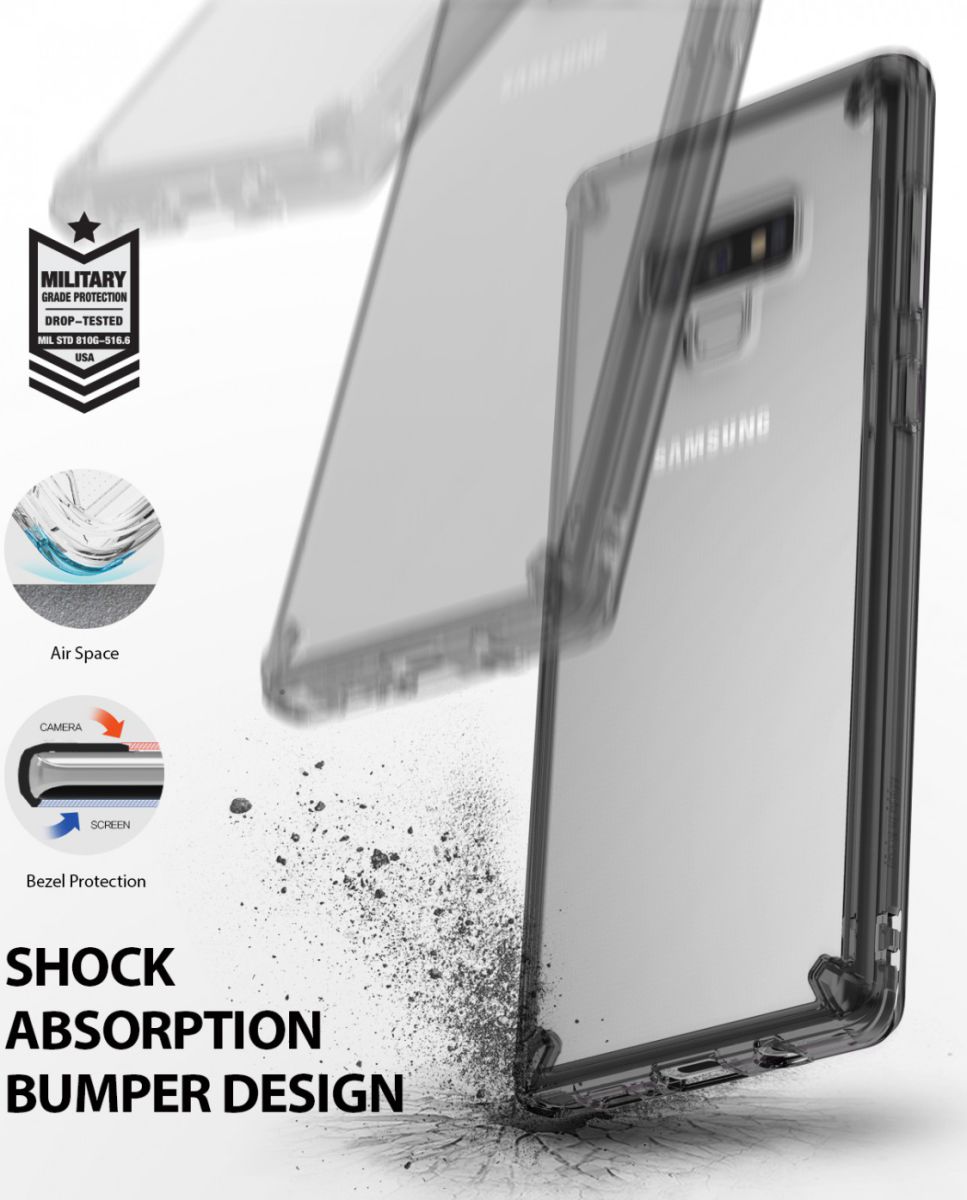 Ringke Fusion Samsung Galaxy Note 9 Smoke Black afbeelding 2