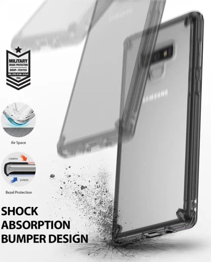 Ringke Fusion Samsung Galaxy Note 9 Smoke Black afbeelding 2