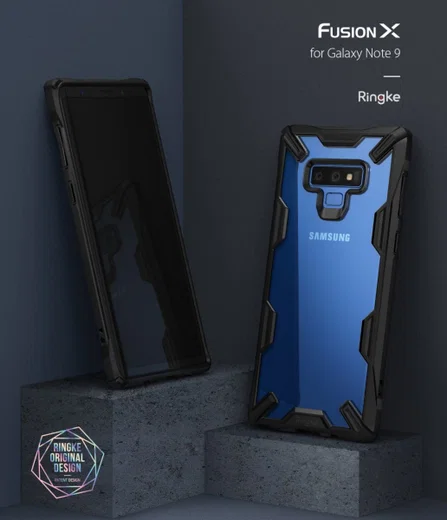 Ringke Fusion X Samsung Galaxy Note 9 Hoesje Doorzichtig Zwart afbeelding 9