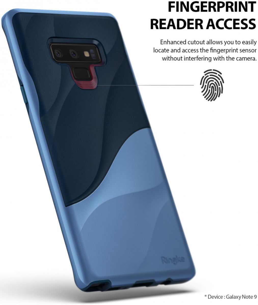 Ringke Wave Hoesje Samsung Galaxy Note 9 Coastal Blue afbeelding 7