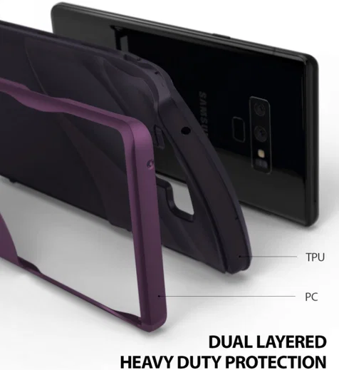 Ringke Wave Hoesje Samsung Galaxy Note 9 Metallic Purple afbeelding 3