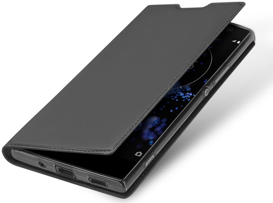 Dux Ducis Sony Xperia XA2 Plus Premium Bookcase Hoesje Grijs afbeelding 1