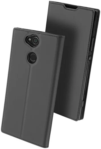 Dux Ducis Sony Xperia XA2 Plus Premium Bookcase Hoesje Grijs afbeelding 8
