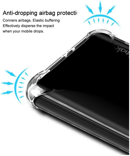 IMAK BlackBerry KEY2 Hoesje TPU met Screenprotector Transparant afbeelding 3
