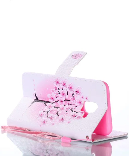 Samsung Galaxy A6 Portemonnee Hoesje Plum Blossom afbeelding 6
