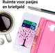Samsung Galaxy A6 Portemonnee Hoesje Plum Blossom afbeelding 3
