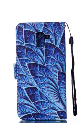 Samsung Galaxy J6 (2018) Portemonnee Hoesje Bladeren afbeelding 9