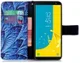 Samsung Galaxy J6 (2018) Portemonnee Hoesje Bladeren afbeelding 2