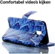 Samsung Galaxy J6 (2018) Portemonnee Hoesje Bladeren afbeelding 5