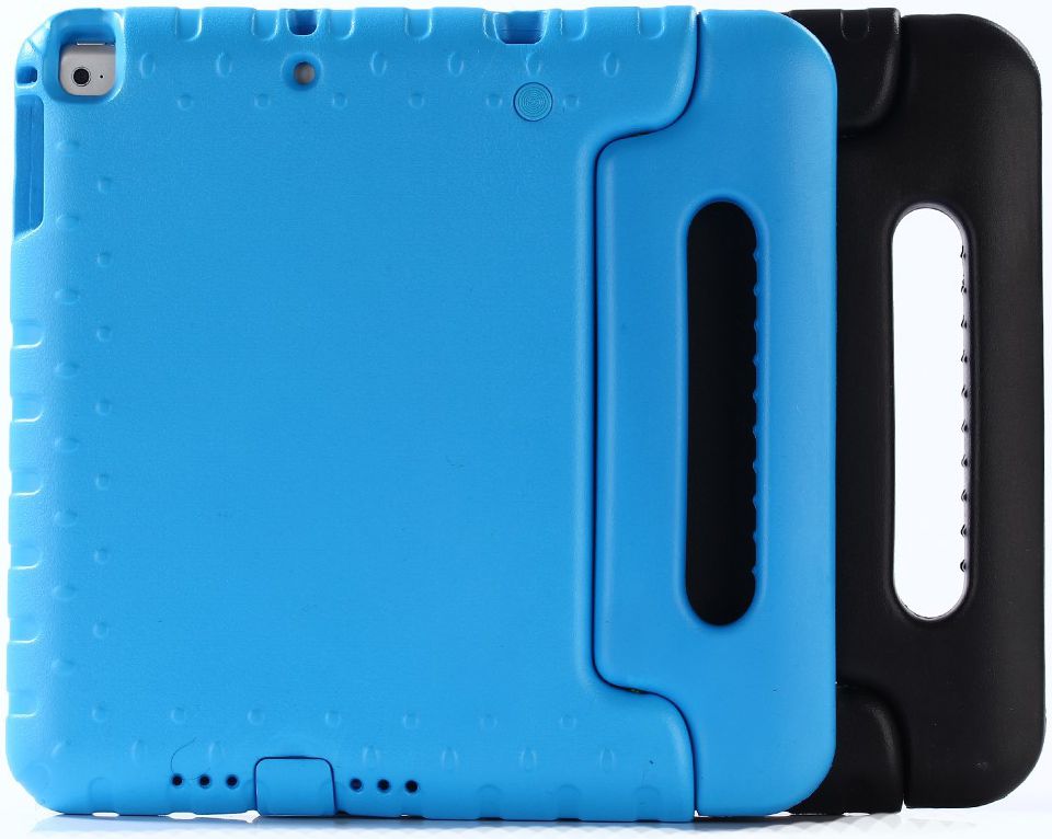 iPad 9.7 2017/2018/Air/Air 2 Kinder Tablethoes met Handvat Blauw afbeelding 13
