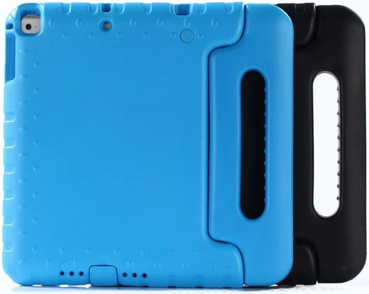 iPad 9.7 2017/2018/Air/Air 2 Kinder Tablethoes met Handvat Blauw afbeelding 13