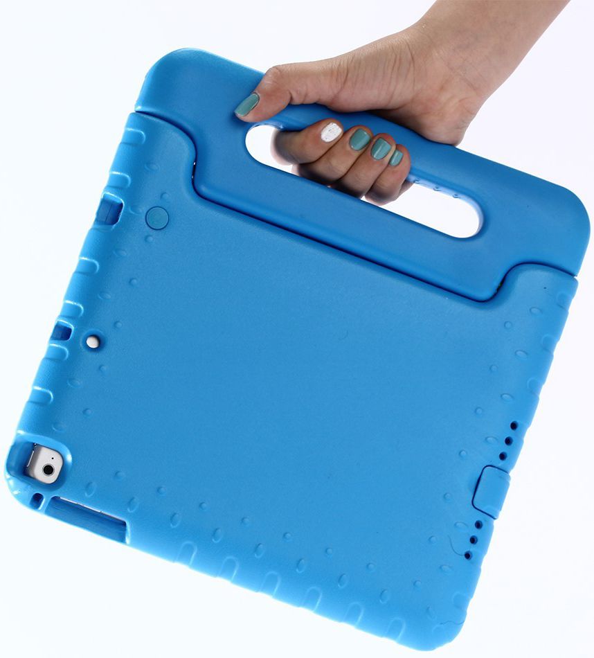 iPad 9.7 2017/2018/Air/Air 2 Kinder Tablethoes met Handvat Blauw afbeelding 8