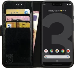 Rosso Element Google Pixel 3 XL Hoesje Book Cover Zwart afbeelding