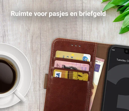 Rosso Element Google Pixel 3 XL Hoesje Book Cover Bruin afbeelding 9