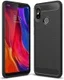 Xiaomi Mi 8 Geborsteld TPU Hoesje Zwart afbeelding 1