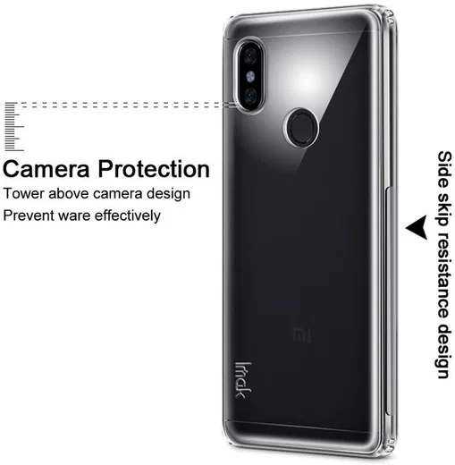 IMAK Xiaomi Redmi Note 5 Pro Hoesje met Screenprotector Transparant afbeelding 5