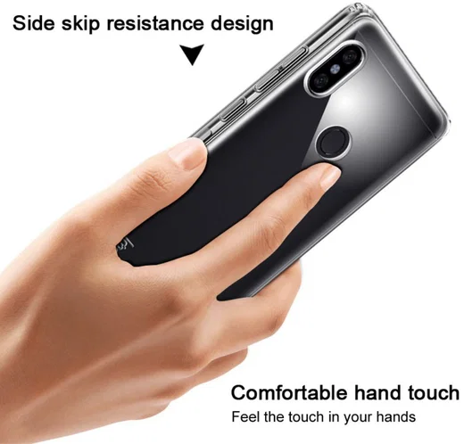 IMAK Xiaomi Redmi Note 5 Pro Hoesje met Screenprotector Transparant afbeelding 6