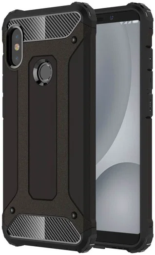 Xiaomi Redmi Note 5 Hybride Hoesje Zwart afbeelding 1