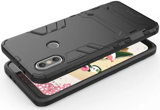 Xiaomi Mi A2 Hybride Hoesje met Standaard Zwart afbeelding 4