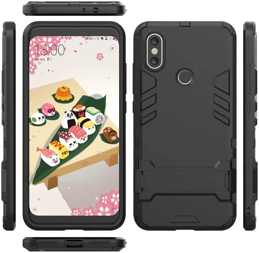 Xiaomi Mi A2 Hybride Hoesje met Standaard Zwart afbeelding 7