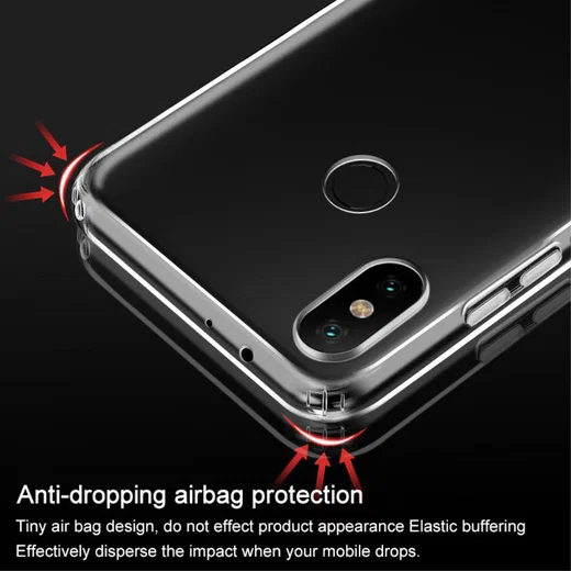 Xiaomi Mi A2 Transparant TPU Hoesje met Screen Protector afbeelding 4