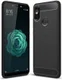 Xiaomi Mi A2 Geborsteld TPU Hoesje Zwart afbeelding 1