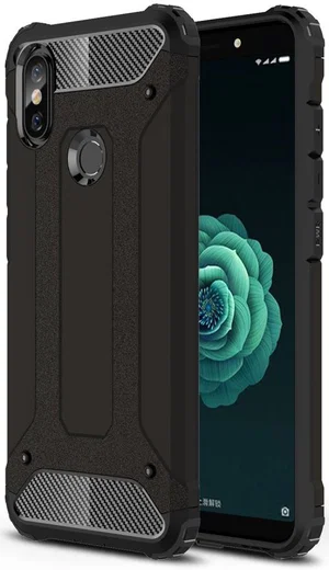 Xiaomi Mi A2 Hybride Hoesje Zwart afbeelding 1