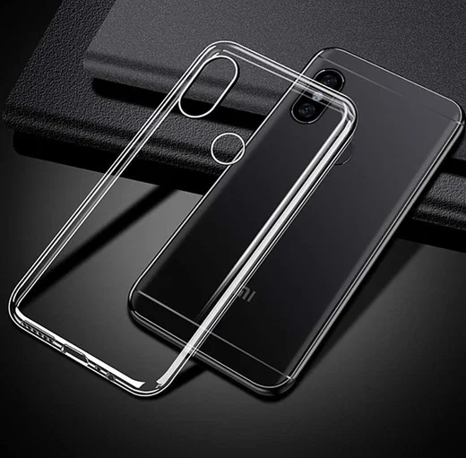 Xiaomi Mi A2 Lite Hoesje Dun TPU Transparant afbeelding 2