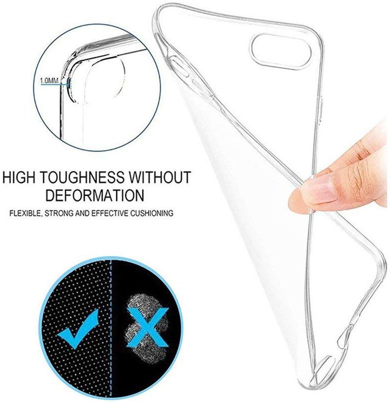 Xiaomi Mi A2 Lite Hoesje Dun TPU Transparant afbeelding 3