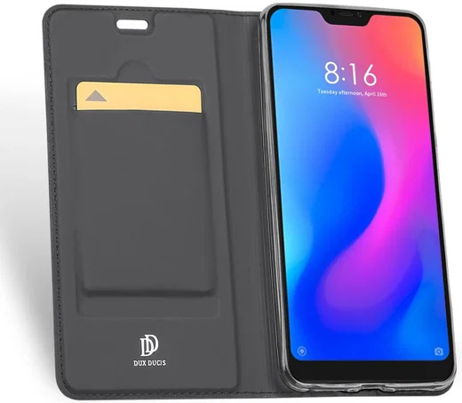 Dux Ducis Skin Pro Series Flip Hoesje Xiaomi Mi A2 Lite Grijs afbeelding 2