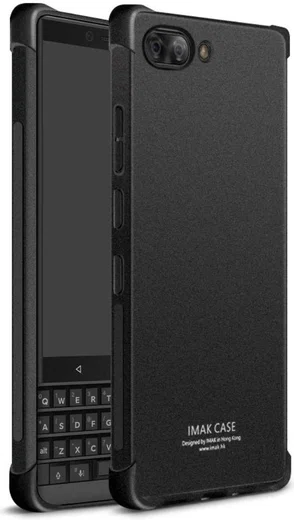 IMAK BlackBerry KEY2 Hoesje TPU met Screenprotector Matte Zwart afbeelding 2