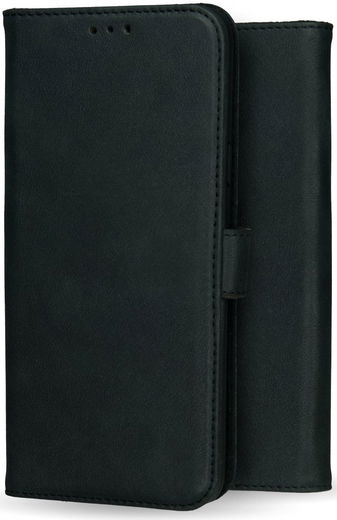 Rosso Deluxe Apple iPhone XR Hoesje Echt Leer Book Case Zwart afbeelding 10