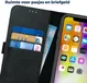 Rosso Deluxe Apple iPhone XS Max Hoesje Echt Leer Book Case Zwart afbeelding 5