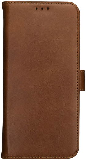 Rosso Deluxe Apple iPhone XS Max Hoesje Echt Leer Book Case Bruin afbeelding 11