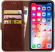 Rosso Element Apple iPhone XR Hoesje Book Cover Bruin afbeelding 1
