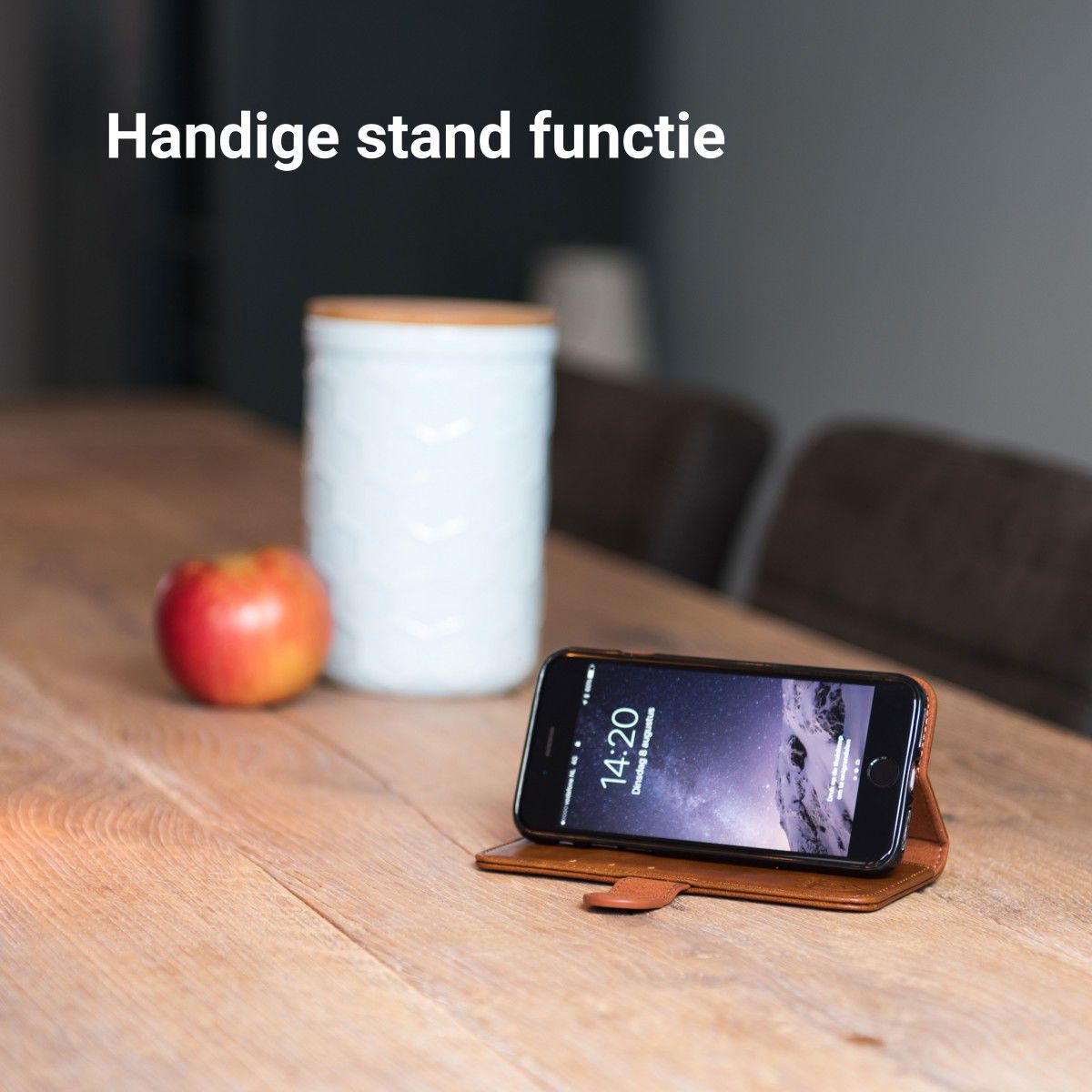 Rosso Element Apple iPhone XR Hoesje Book Cover Bruin afbeelding 8