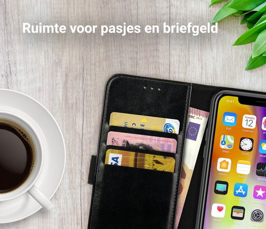 Rosso Element Apple iPhone XS Max Hoesje Book Cover Zwart afbeelding 9