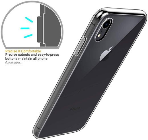 Apple iPhone XR Hoesje Dun TPU Transparant afbeelding 2
