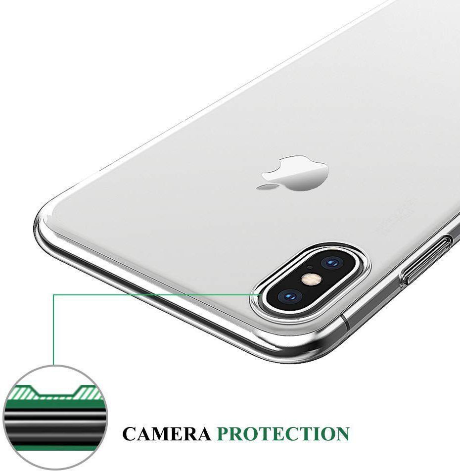 Apple iPhone XS Max Hoesje Dun TPU Transparant afbeelding 5