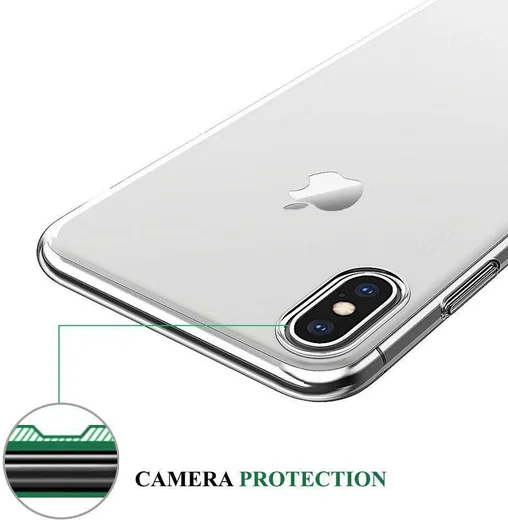 Apple iPhone XS Max Hoesje Dun TPU Transparant afbeelding 5