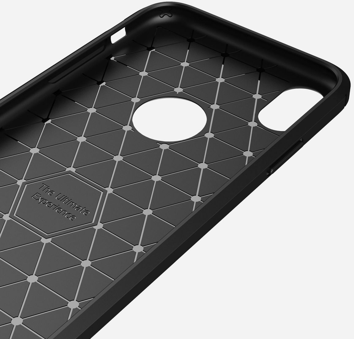 Apple iPhone XR Geborsteld TPU Hoesje Zwart afbeelding 10